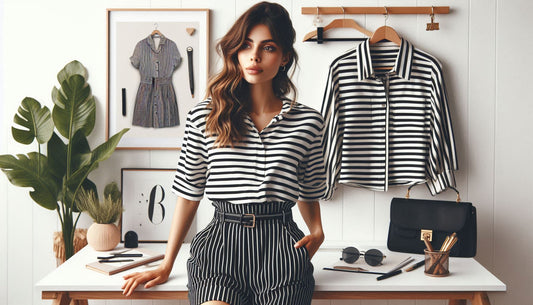 What Should I Wear With A Black And White Horizontally Striped Shirt?