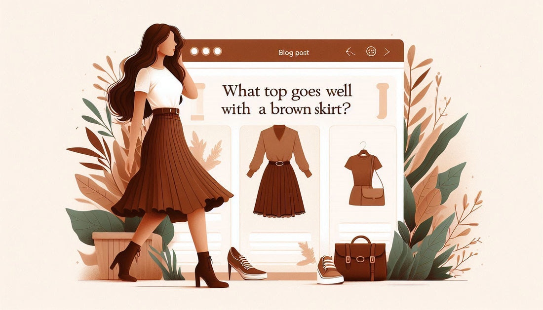 What Top Goes Well With A Brown Skirt?