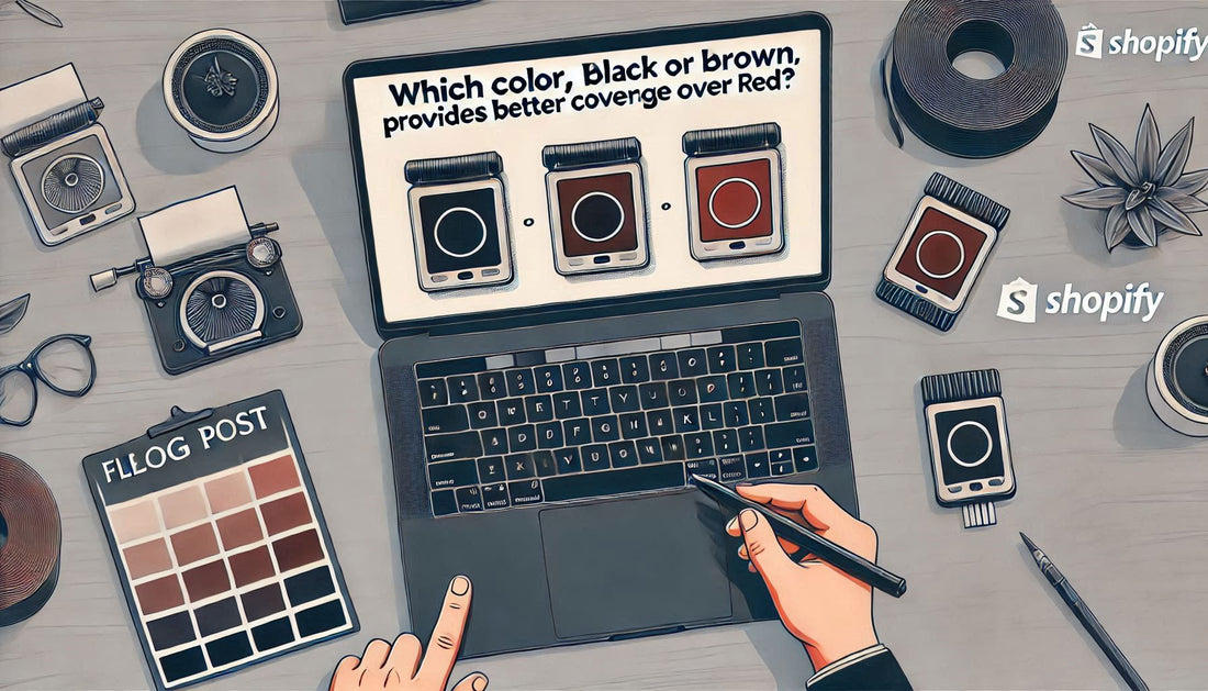 Which Color, Black Or Brown, Provides Better Coverage Over Red?