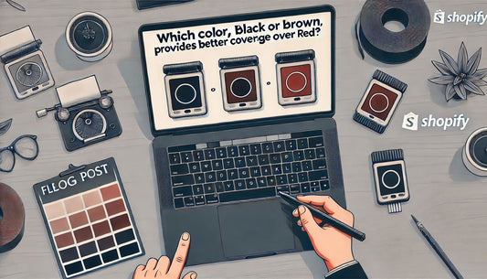 Which Color, Black Or Brown, Provides Better Coverage Over Red?