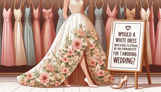 Would A White Dress With A Big Floral Pattern Be Appropriate For Attending A Wedding?