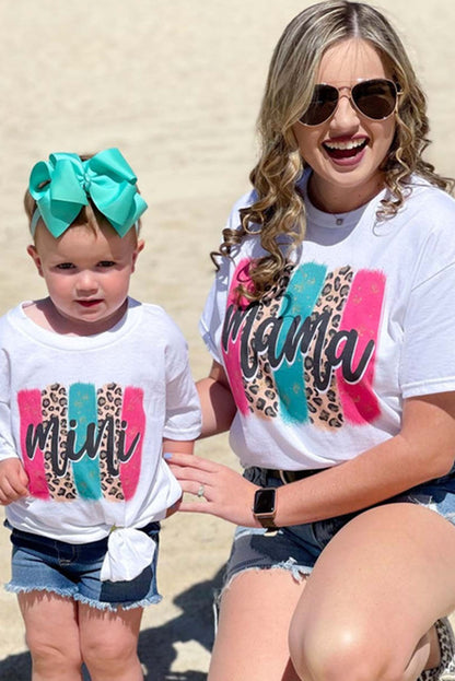 T-shirt ras du cou à imprimé graphique drapeau américain et étoiles