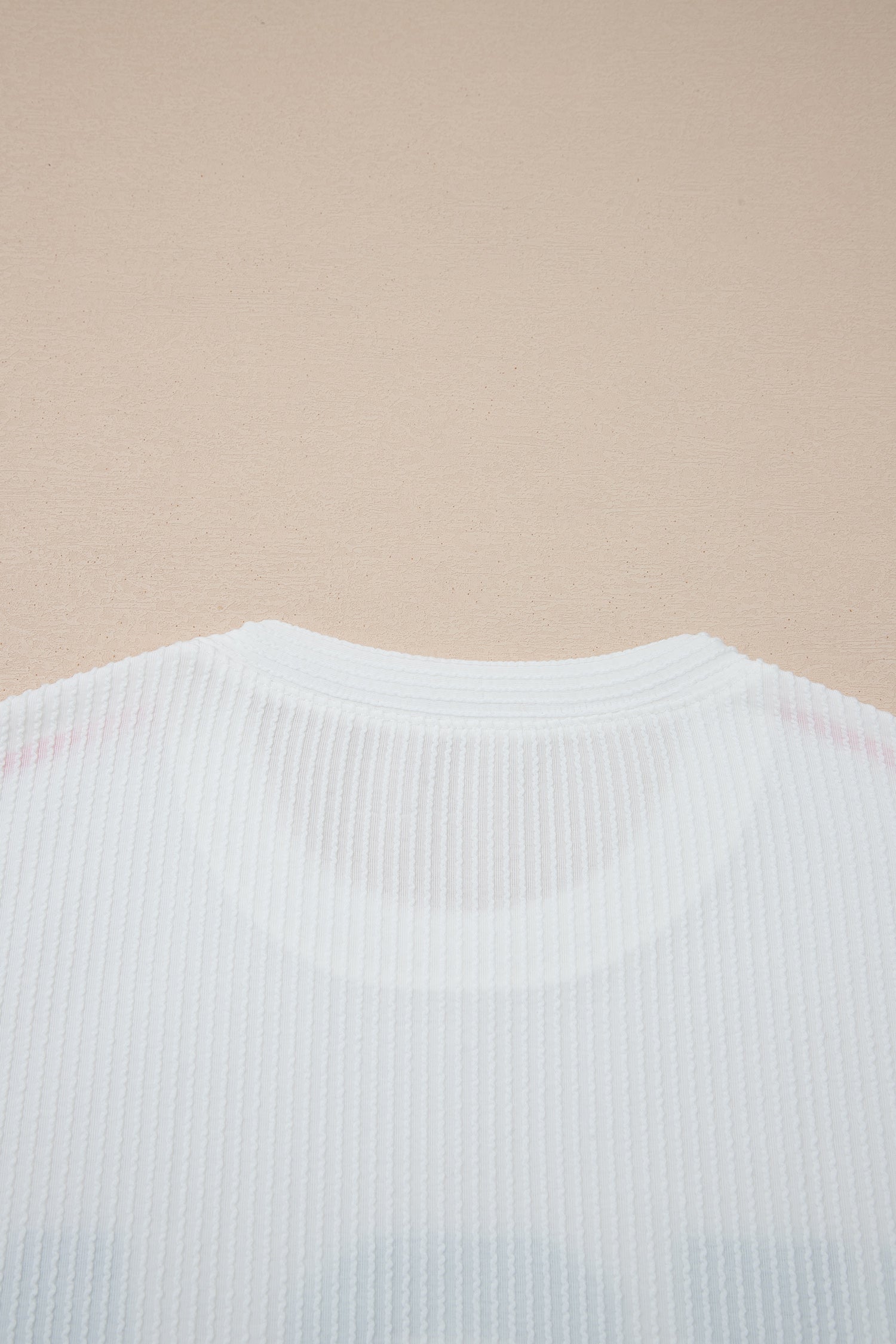 White USA Graphic Half Sleeve Loose Ribbed Top