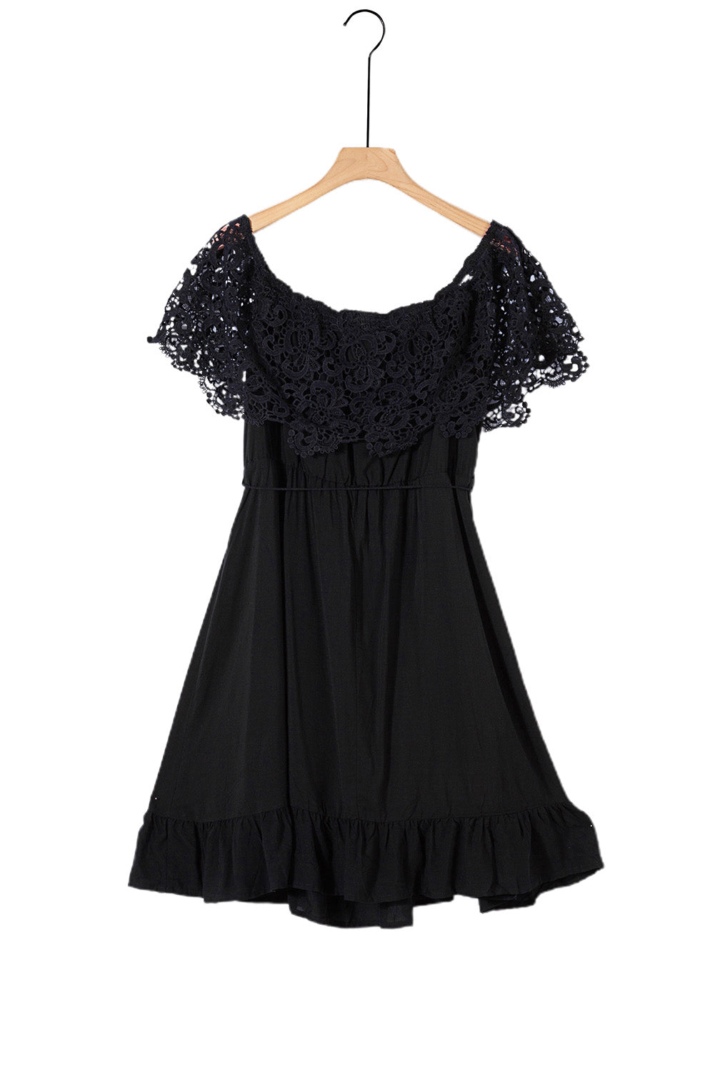 Off-the-shoulder Lace Sleeves Plus size Dress