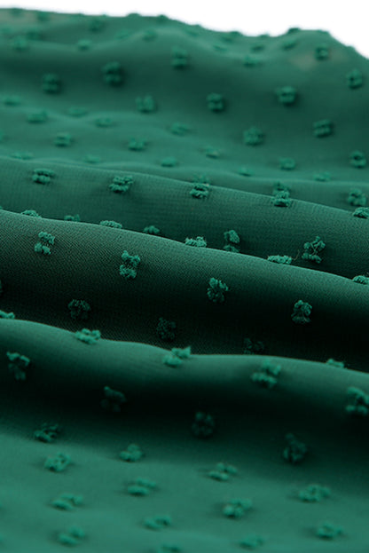 Yellow Yellow Off Shoulder Ruffle Swiss Dot Maxi Dress