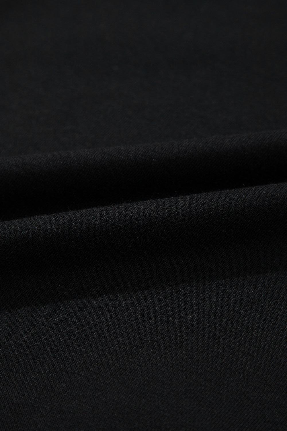 Black Contrast Stitches Detail Puffy Half Sleeve Blouse