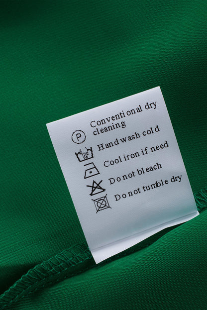 Satin Buttoned Cuffs Puff Sleeve Top