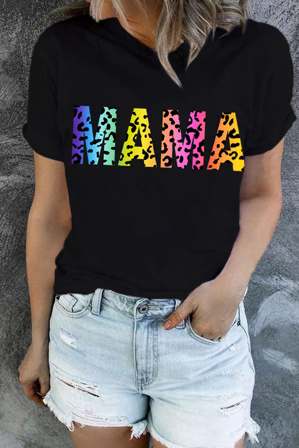 T-shirt à manches retroussées HONEY Bunny Graphic