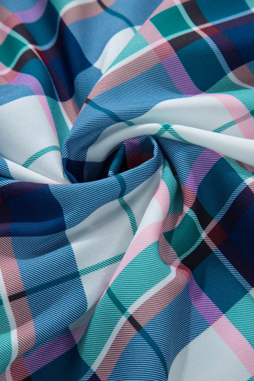 Ensemble 2 pièces chemise et short à carreaux bleus