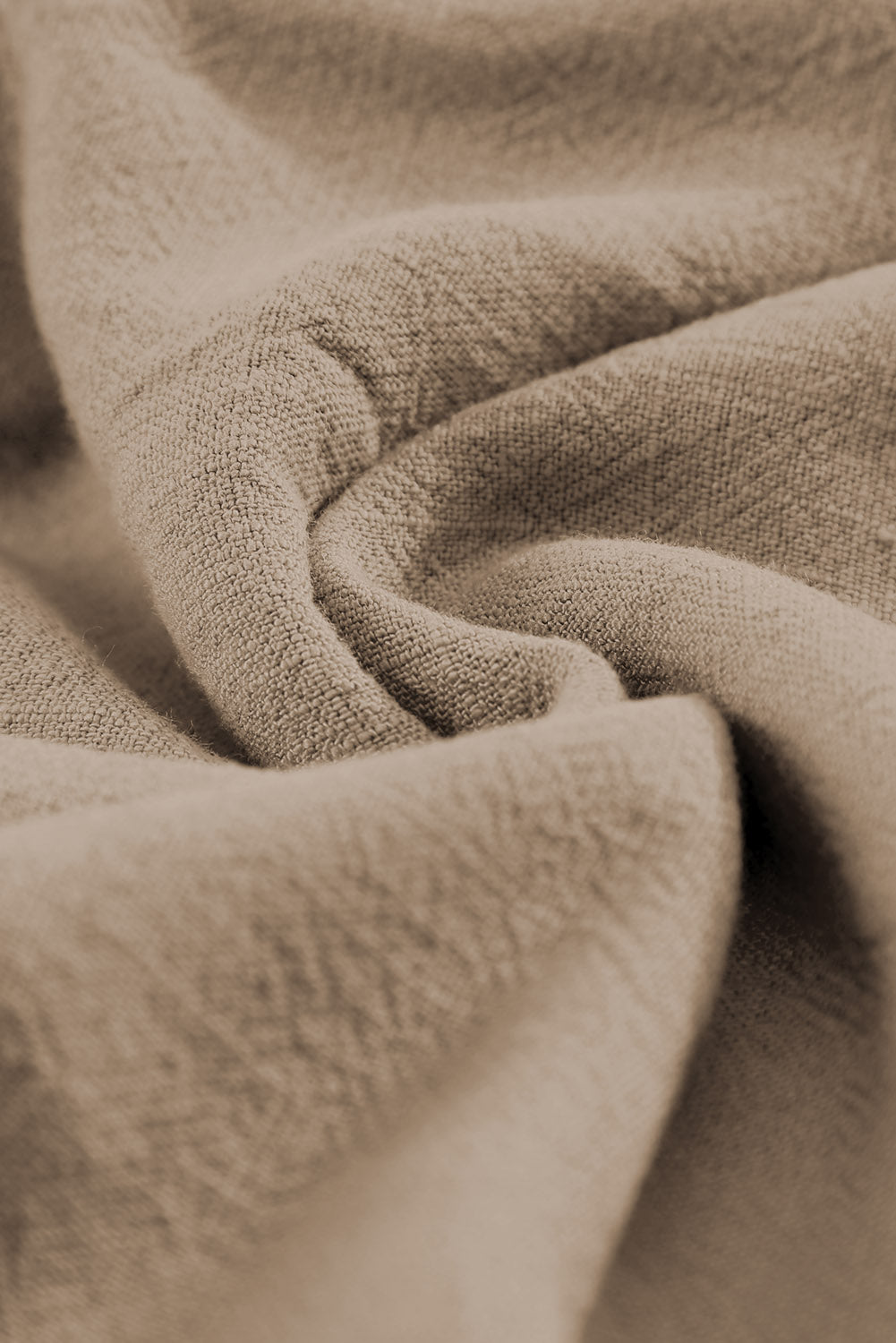 Short kaki taille haute à volants et poches