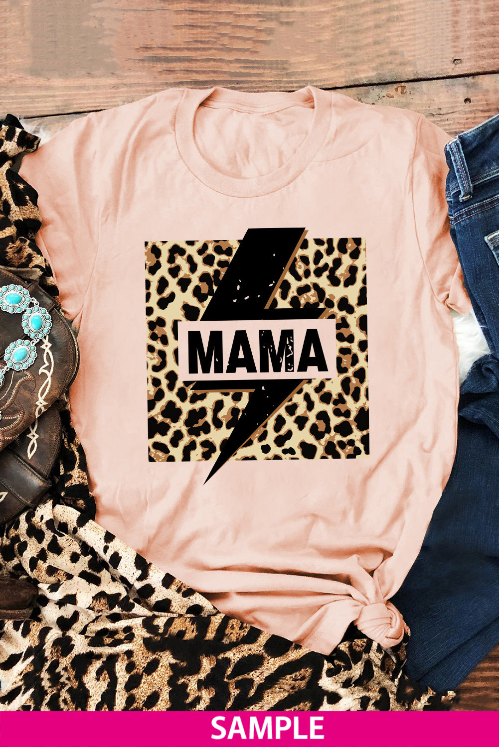 Blank Apparel - T-shirt ras du cou kaki uni personnalisé