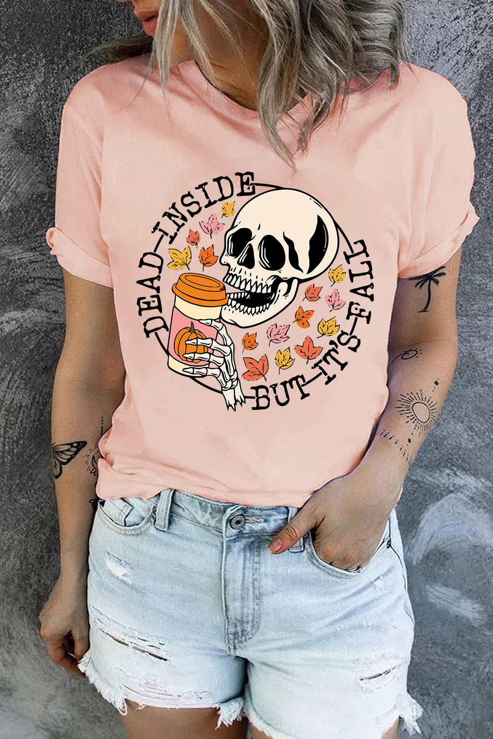 T-shirt à manches courtes avec imprimé graphique « It's Spooky Season »