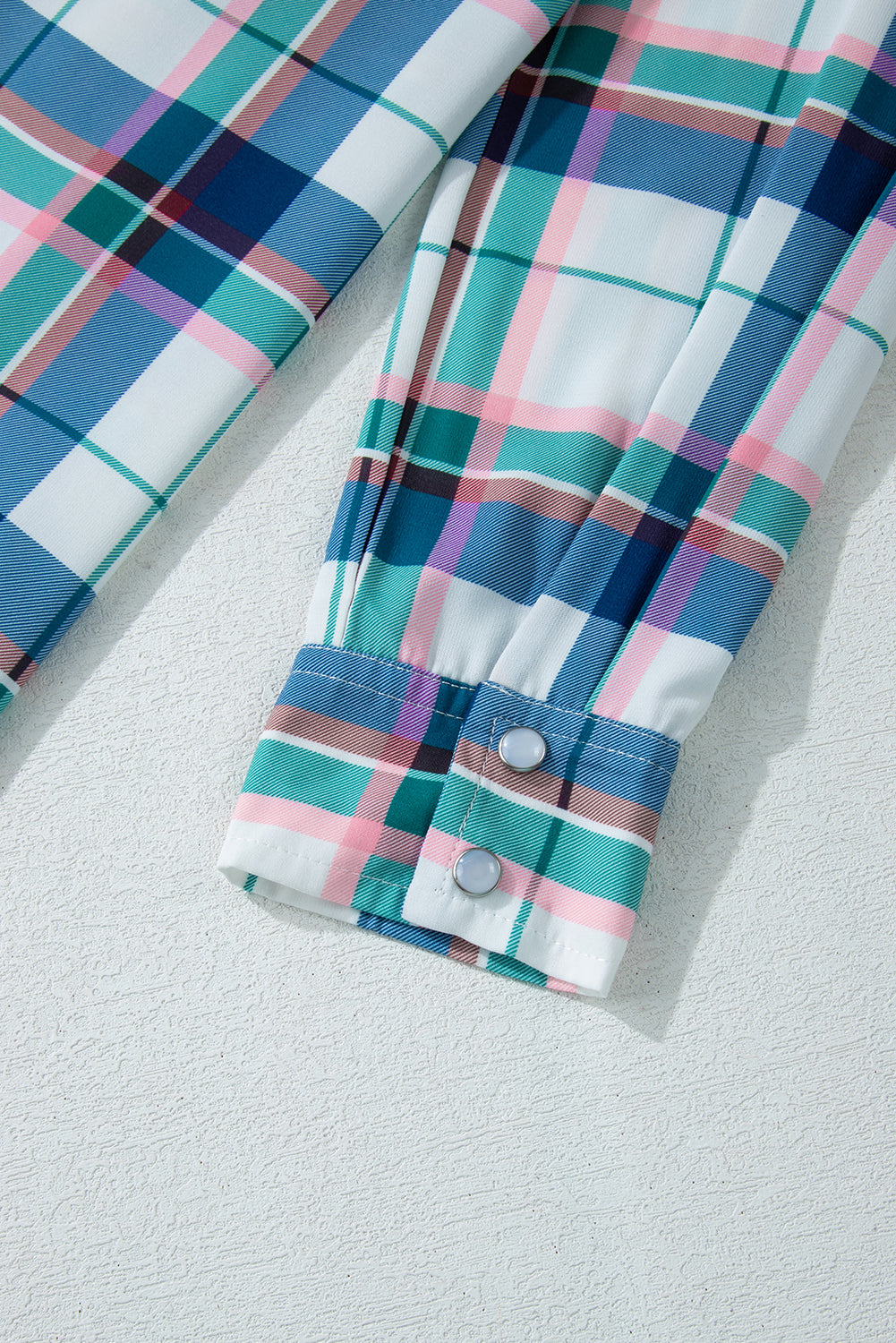 Ensemble 2 pièces chemise et short à carreaux bleus