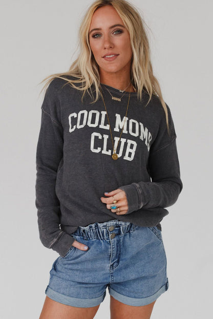 Sweat-shirt à épaules tombantes COOL MOMS CLUB
