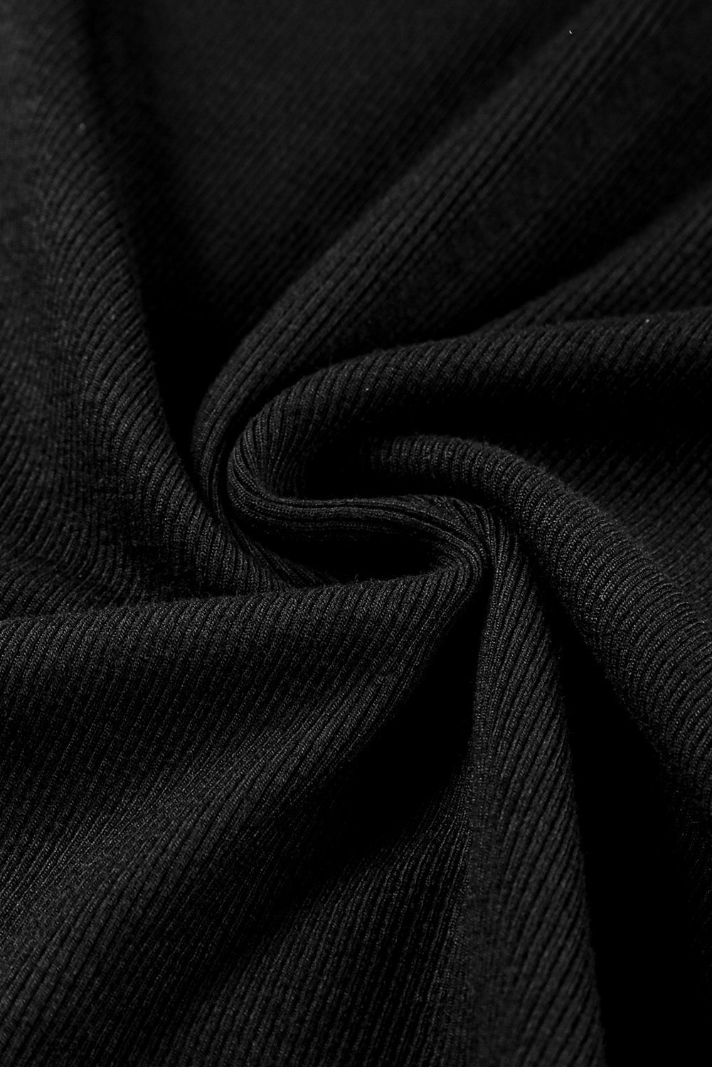 Top sin mangas de corte slim de punto de canalé liso 