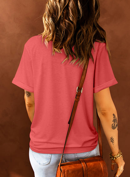 Blank Apparel - T-shirt ras du cou kaki uni personnalisé