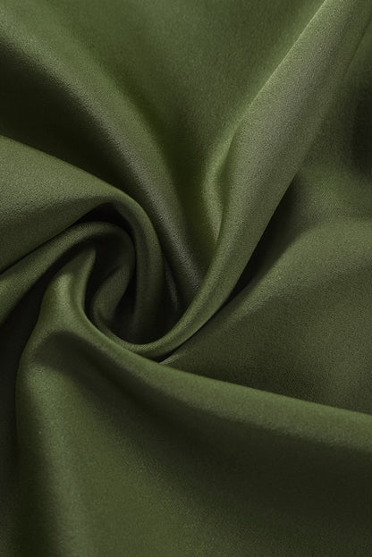 Blusa elegante de manga larga con cuello vuelto negro