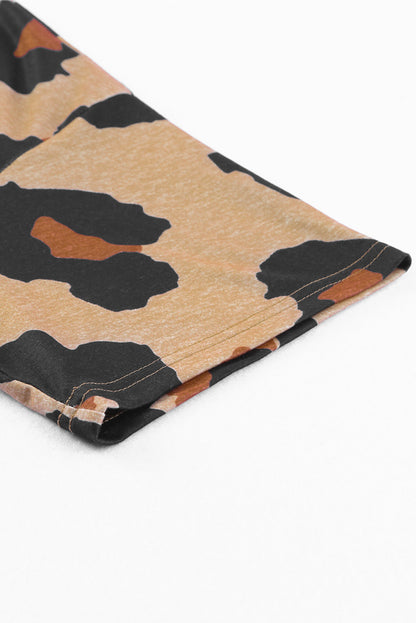 T-shirt ample imprimé léopard boyfriend 