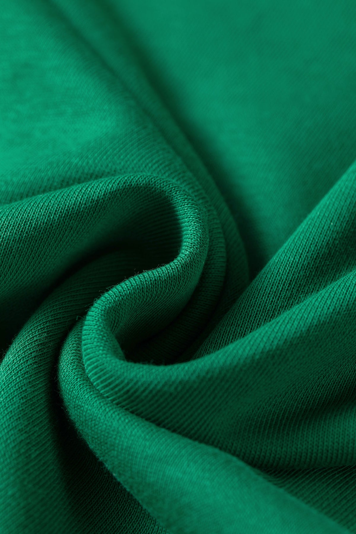 Bright Green Solid Color Hooded Long Sleeve Elastic Waist Pocket Pant Set