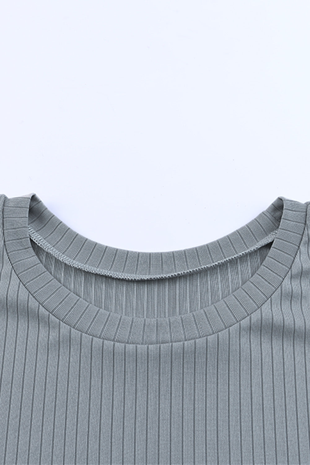 Vestido largo de canalé con patchwork de leopardo y bolsillos