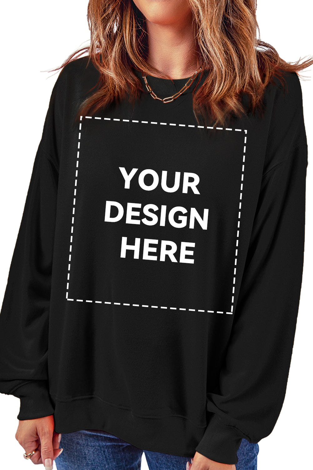 Blank Apparel - Sweat-shirt ras du cou uni rouge