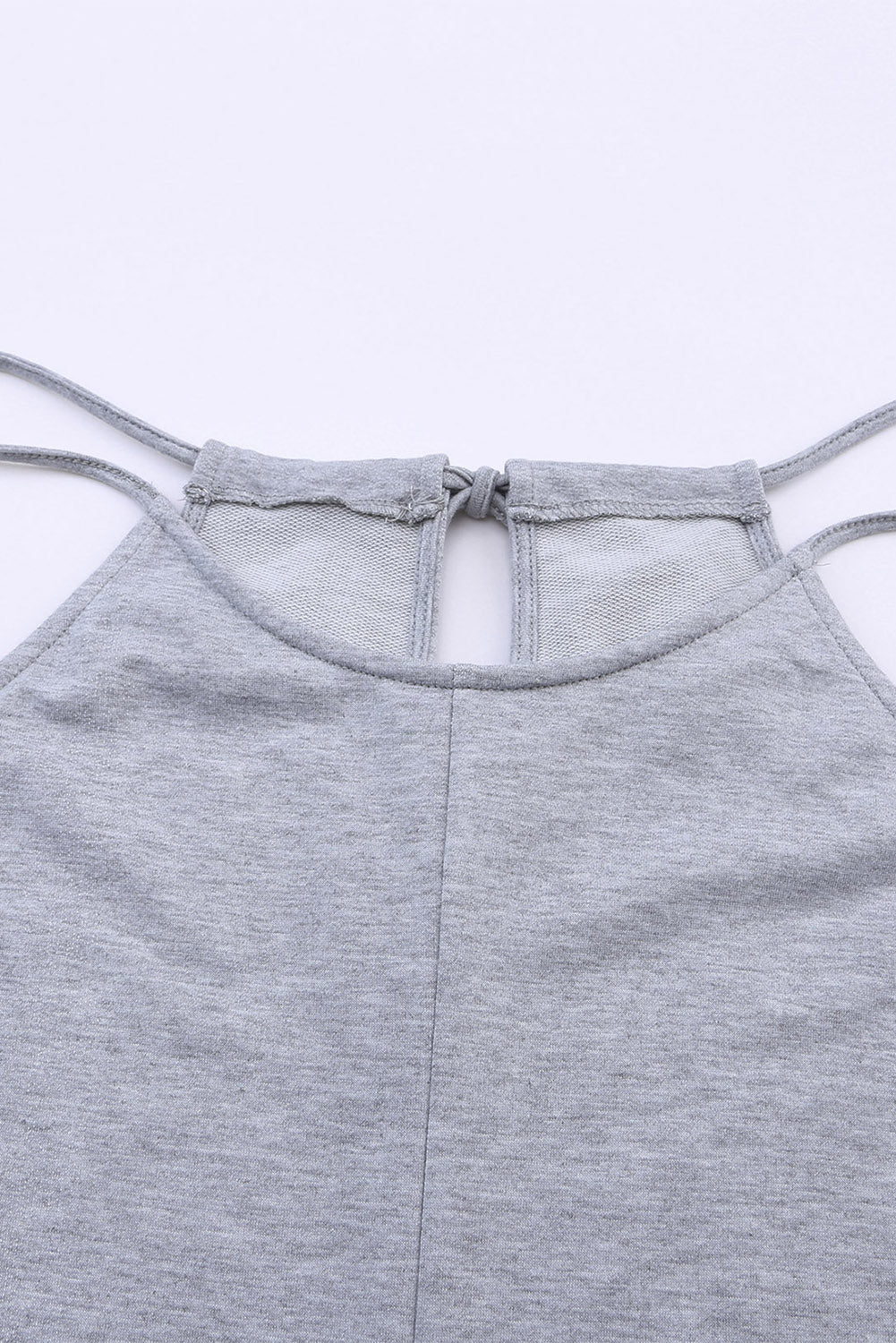 Loose Fit Side Pockets Spaghetti Strap Wide Leg Jumpsuit