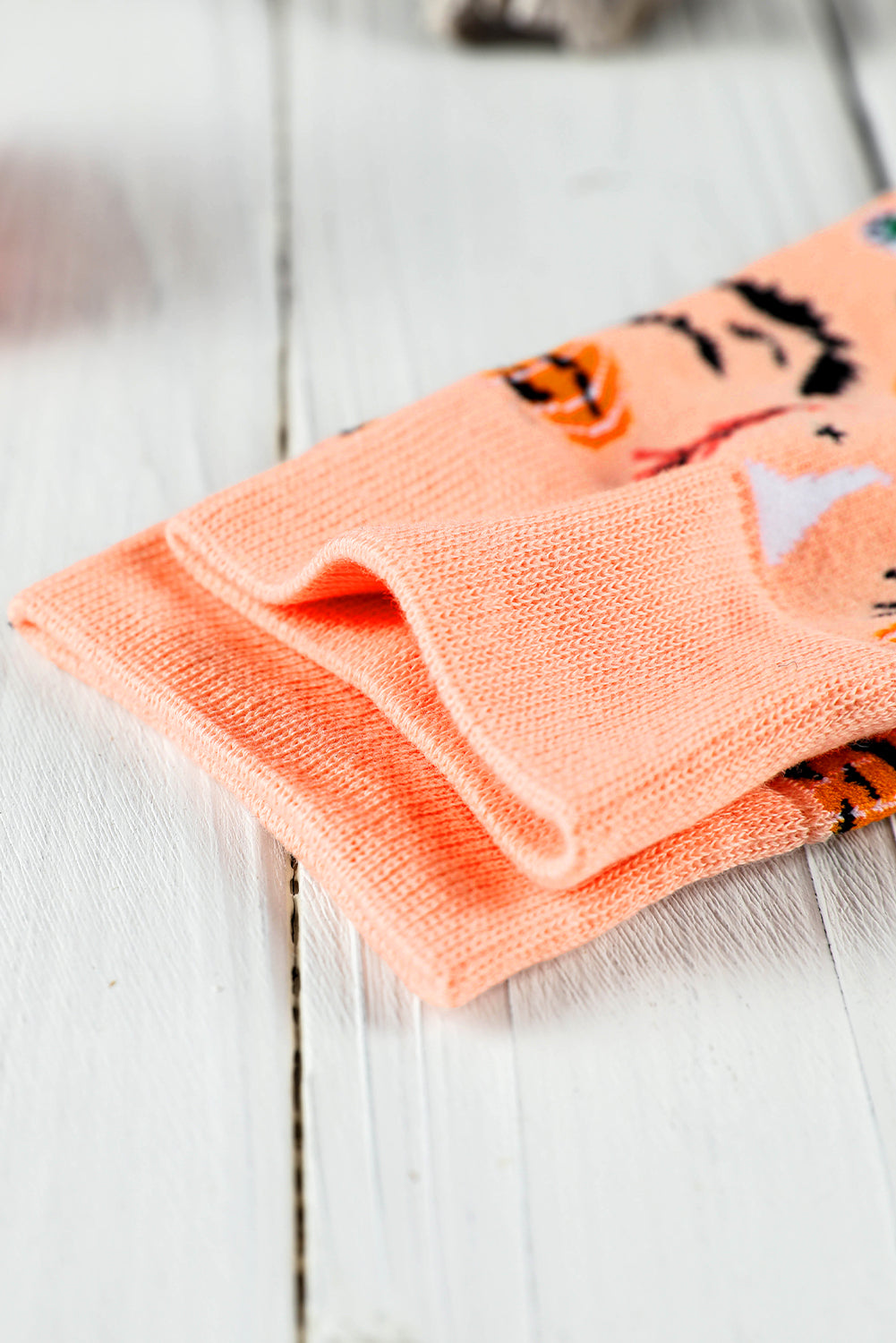 Chaussettes à imprimé éléments d'Halloween de la saison effrayante de Delicacy