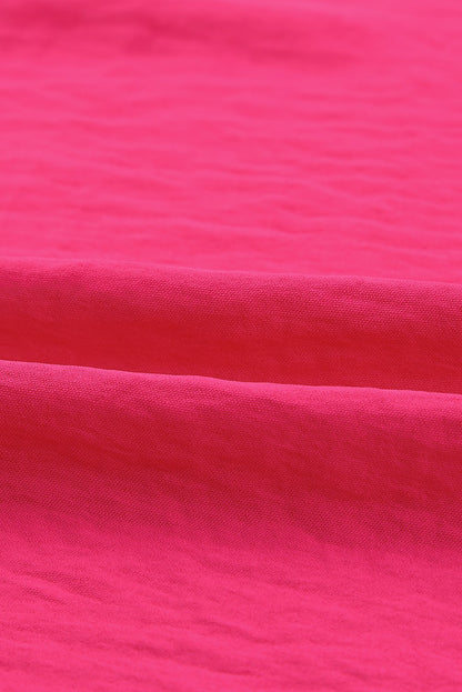 Top tipo cambio de muñeca fruncido