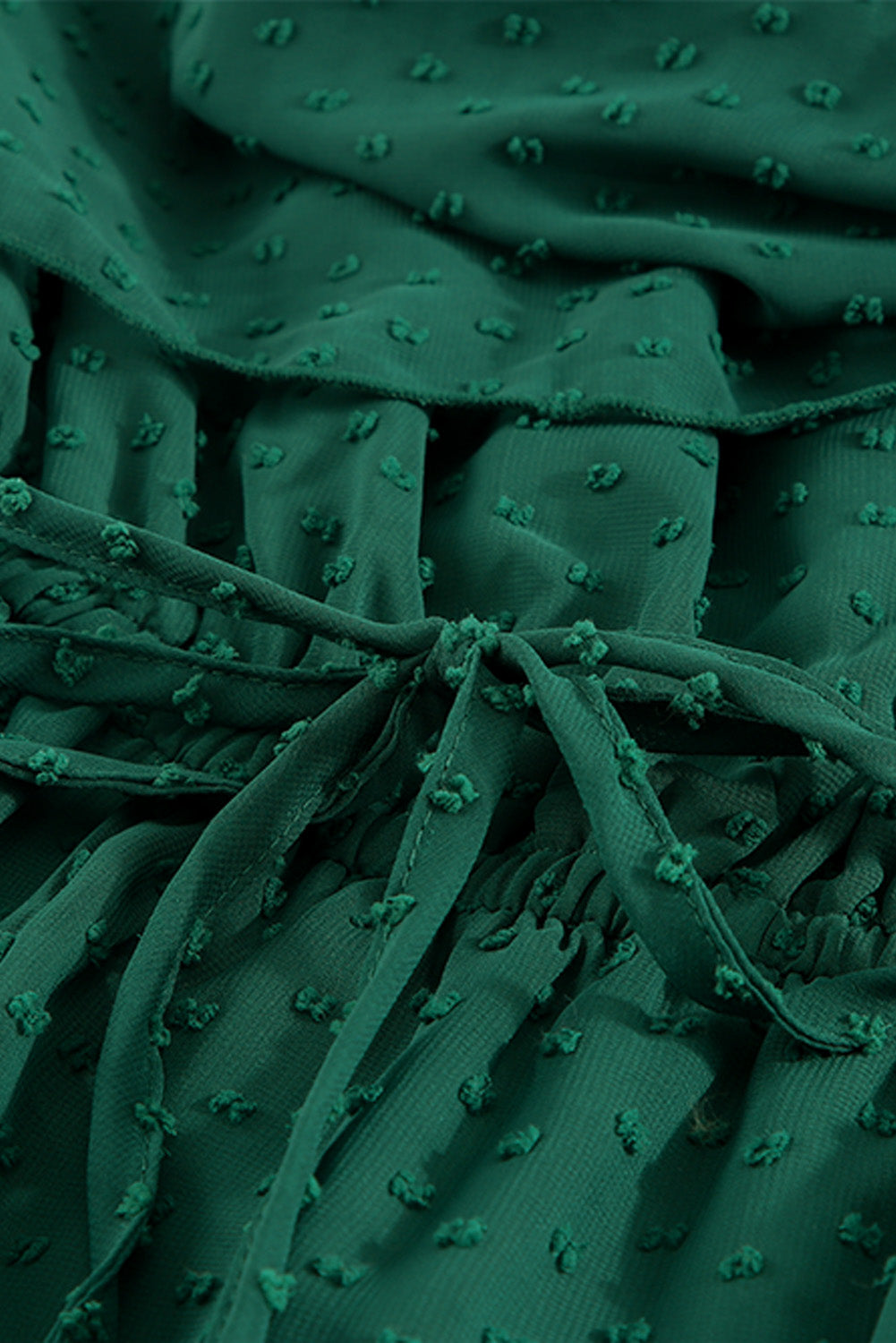 Yellow Yellow Off Shoulder Ruffle Swiss Dot Maxi Dress