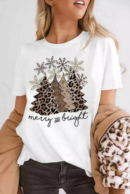 T-shirt à manches courtes avec imprimé floral et motif dinde