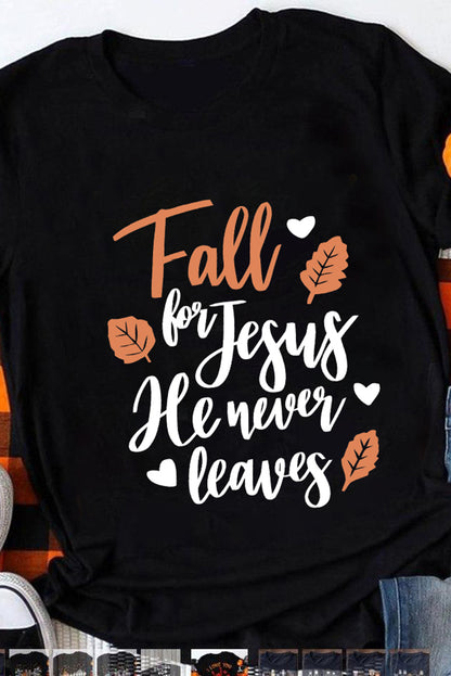 T-shirt décontracté à imprimé animal « Its Fall Yall »