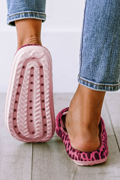 Print Thick Sole Slip On Slippers
