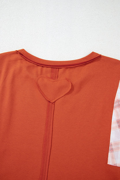 Chemisier à col rond et manches bouffantes à imprimé floral Desert Gold