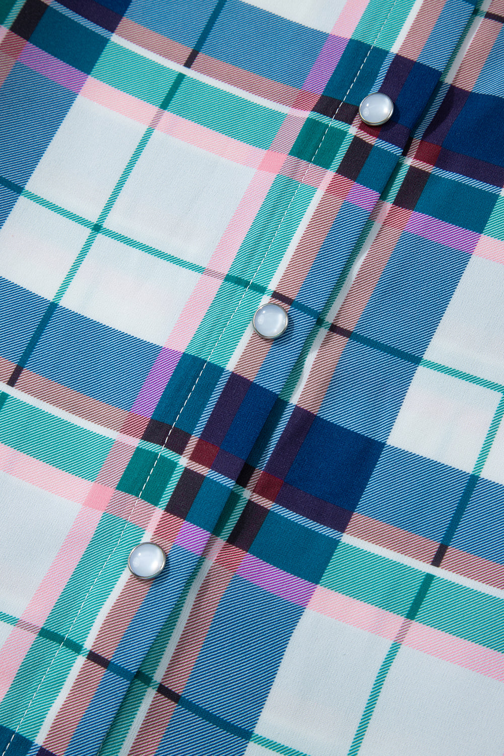 Ensemble 2 pièces chemise et short à carreaux bleus