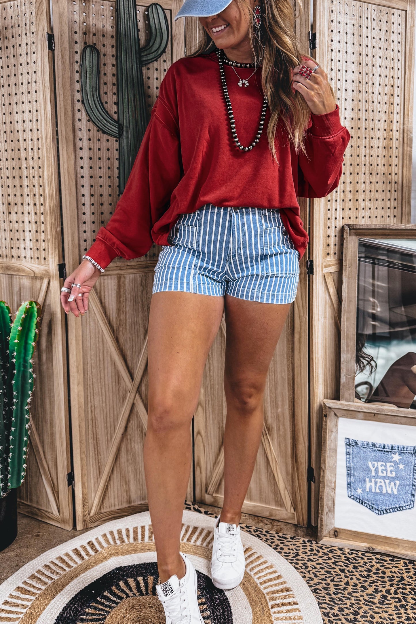 Racing Red Ribbed Detail Drop Shoulder Cutout Back Sweatshirt