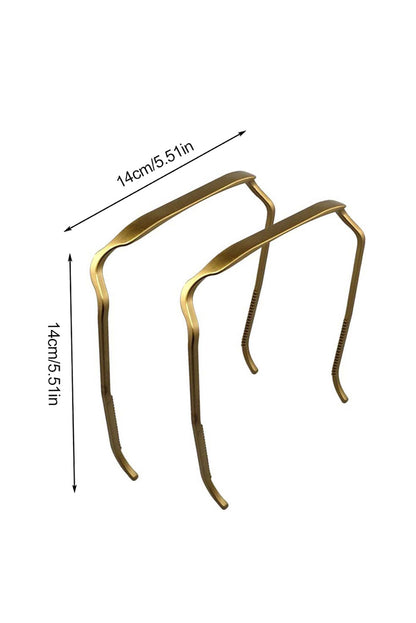 Silvery Thick Hair Squared Plastic Hair Hoop