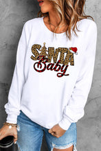 Wake Pray Slay Glitter Print Pullover Sweatshirt