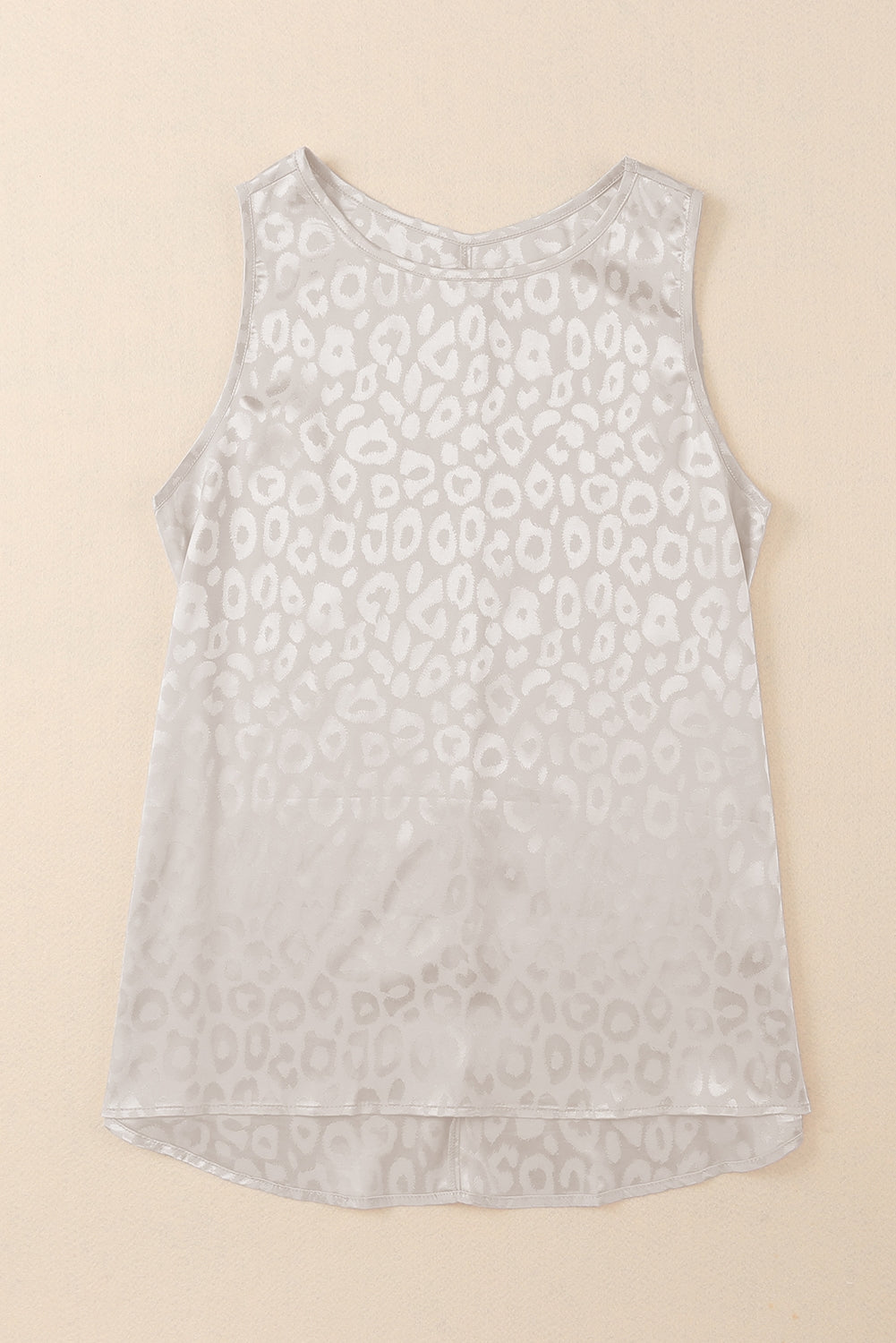 Satin Leopard Tank Top
