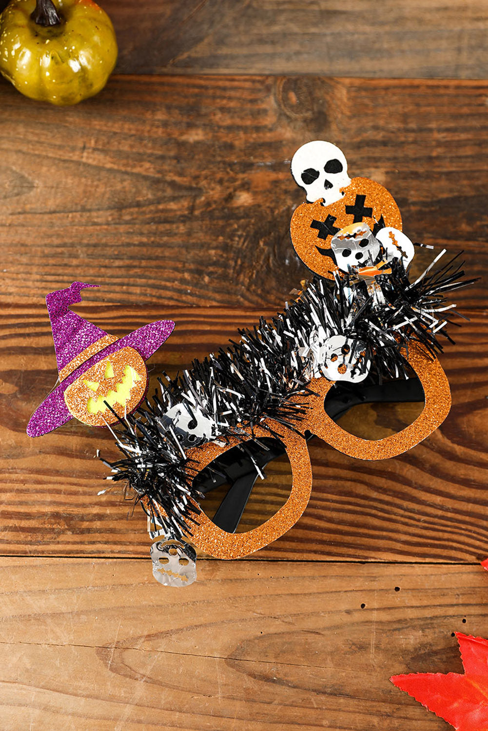 Pomelo Naranja Calabaza De Halloween Calavera Gafas Divertidas 