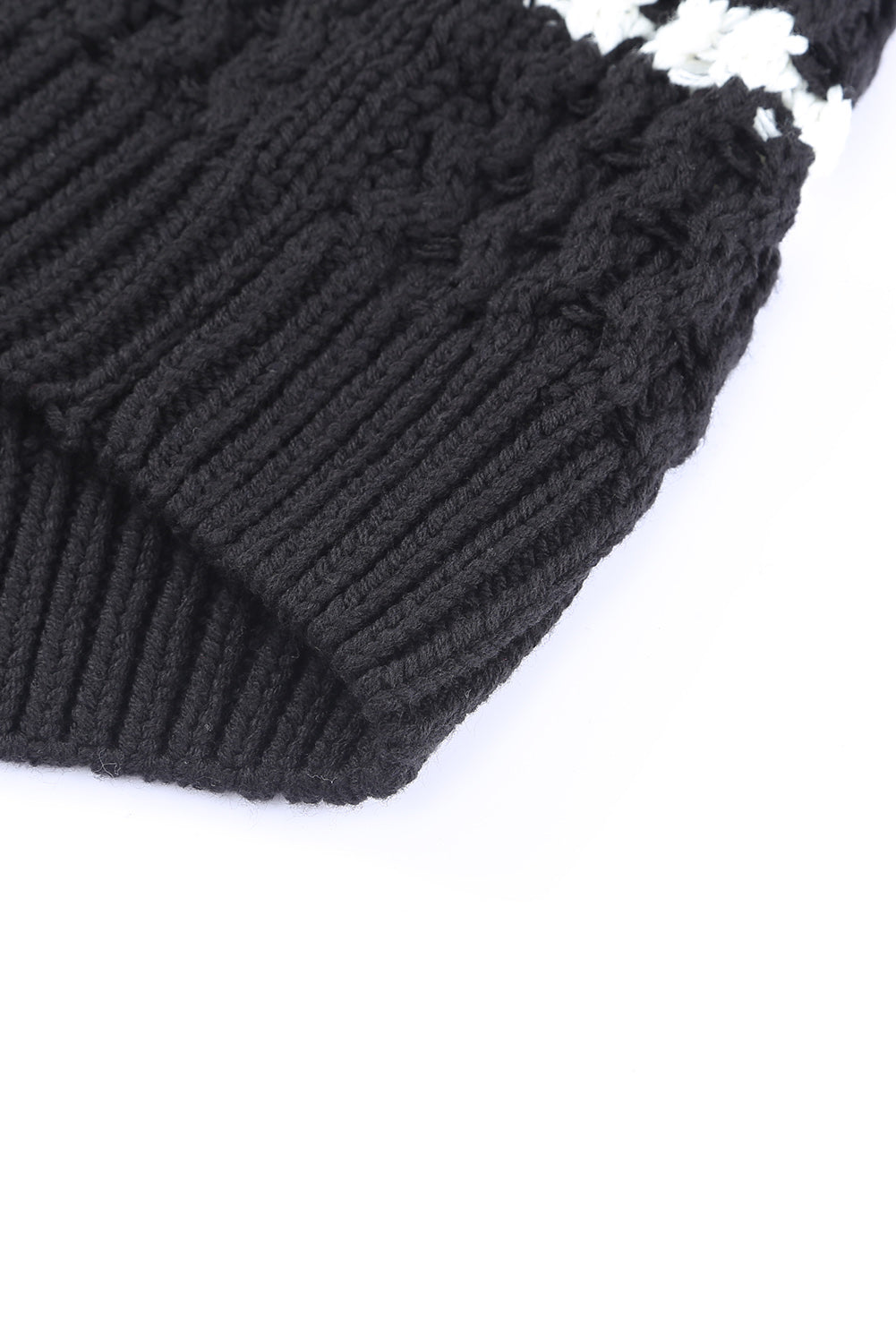 Suéter tipo jersey de punto texturizado con bloques de color a rayas 