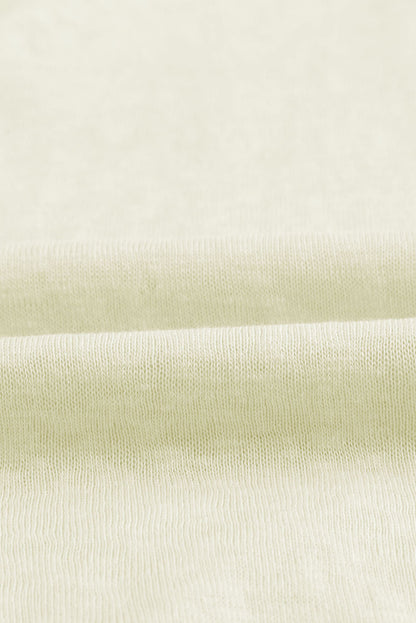 Cardigan ouvert à boutons de couleur unie beige