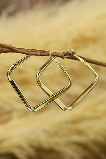 Chunky Square Hoop Earrings