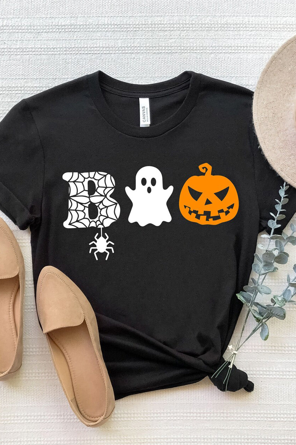 T-shirt à manches courtes avec imprimé graphique « It's Spooky Season »