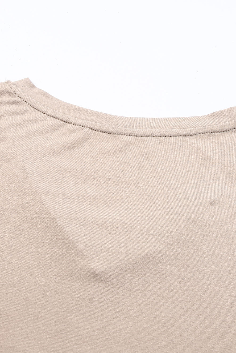 Top de manga corta con patchwork de leopardo de talla grande 