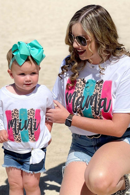 T-shirt ras du cou à imprimé graphique drapeau américain et étoiles