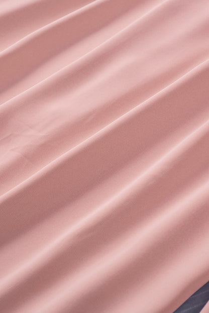 Chemisier boutonné à manches bouffantes de couleur unie