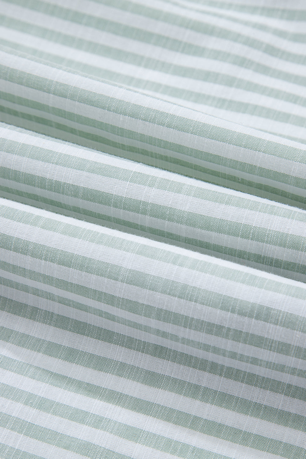 Robe de plage à rayures blanches, col en V, poche poitrine, manches longues