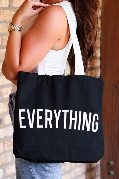 EVERYTHING Bolso Tote Grande con Estampado de Letras 42*8*37cm