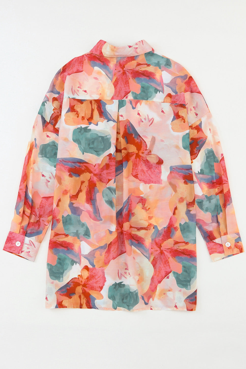 Camisa holgada con estampado floral