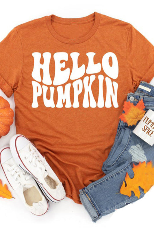 Camiseta de manga corta Hello Pumpkin